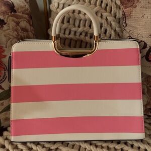 Pink and White Tote